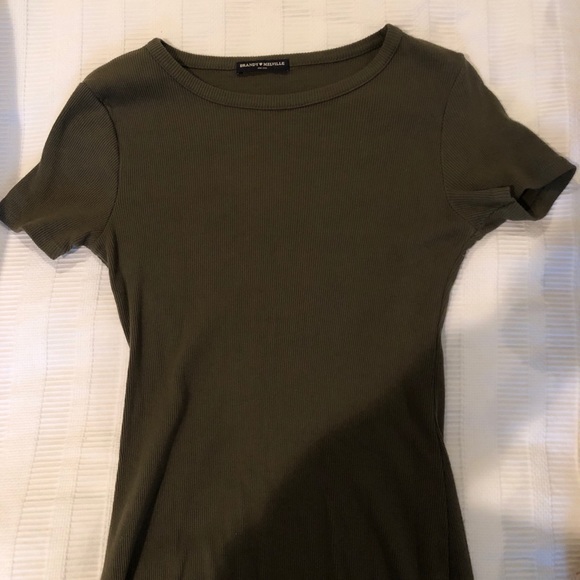 Brandy Melville Jenelle Olive Dress - Picture 3 of 3